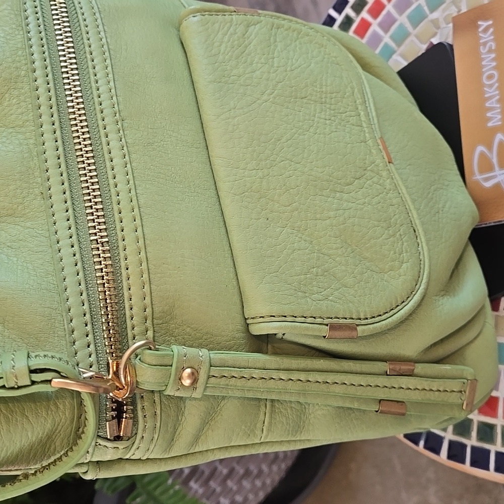 NWT B MAKOWSKY Leather Crossbody Bag - Picture 3 of 14